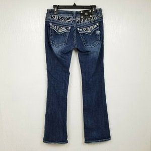 Miss Me Womens Jeans Tagged Low Rise Dark Wash